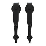 Intersteel Set van 2 rollers pijlvorm 290mm tbv schuifdeursysteem 450124 inclusief bevestiging zwart