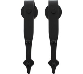 Intersteel Set van 2 rollers pijlvorm 290mm tbv schuifdeursysteem 450124 inclusief bevestiging zwart