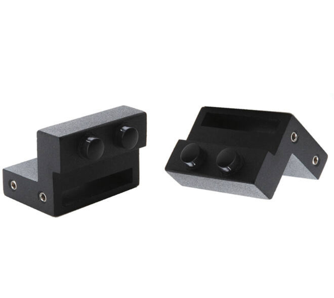 Intersteel Set van 2 stoppers tbv UITSLUITEND schuifdeursysteem 450121 zwart