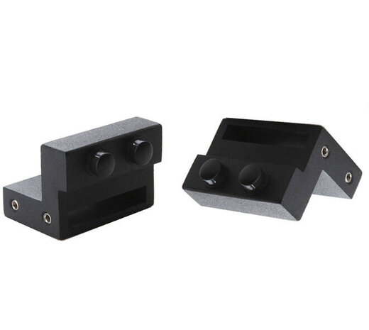 Intersteel Set van 2 stoppers tbv UITSLUITEND schuifdeursysteem 450121 zwart