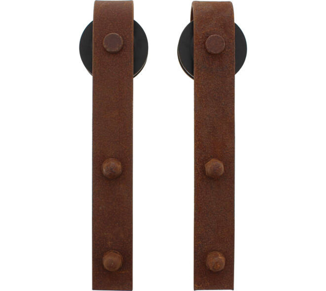 Intersteel Set van 2 rollers recht 290mm tbv schuifdeursysteem 450101 inclusief bevestiging antiek