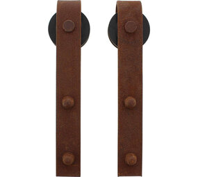 Intersteel Set van 2 rollers recht 290mm tbv schuifdeursysteem 450101 inclusief bevestiging antiek