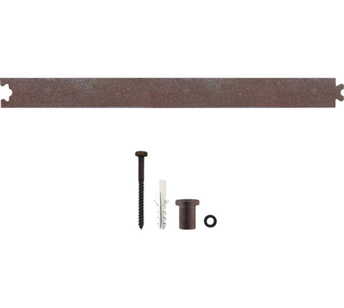 Intersteel Tussenrail 45cm tbv schuifdeursysteem inclusief bevestigingsset antiek  Tussenrail 45cm tbv schuifdeursysteem inclusief bevestigingsset antiek