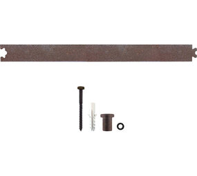 Intersteel Tussenrail 45cm tbv schuifdeursysteem inclusief bevestigingsset antiek  Tussenrail 45cm tbv schuifdeursysteem inclusief bevestigingsset antiek