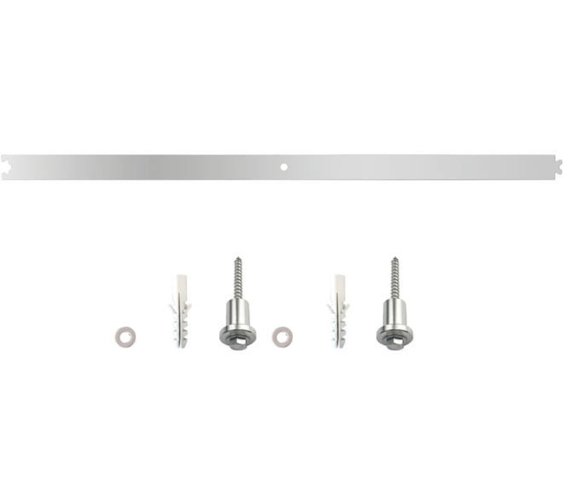 Intersteel Tussenrail 90cm tbv schuifdeursysteem inclusief bevestigingsset rvs