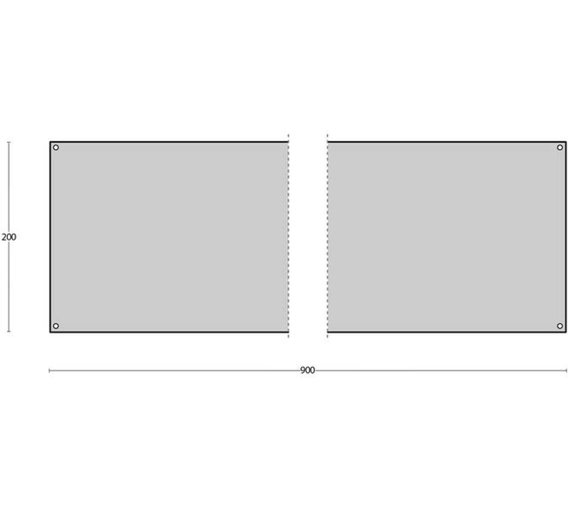 Intersteel Schopplaat 200x900x1,5mm rvs Intersteel Schopplaat 200x900x1,5mm rvs
