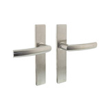 Intersteel Deurkruk Blok op schild verdekt rechthoekig 219x40mm met nokken rvs EN1906/4