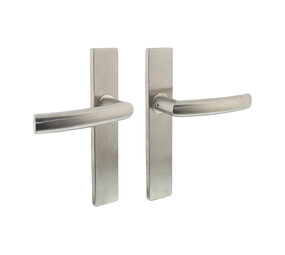 Intersteel Deurkruk Blok op schild verdekt rechthoekig 219x40mm met nokken rvs EN1906/4