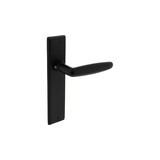 Intersteel Deurkruk Sophie met schild rechthoekig 181x41mm zwart