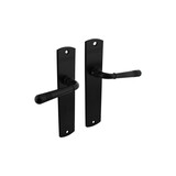 Intersteel Deurkruk Helena op schild afgerond 235x45mm zwart