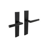 Intersteel Deurkruk Bastian op schild rechthoekig 245x45mm zwart