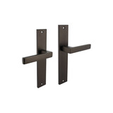 Intersteel Deurkruk Hera op schild rechthoekig 245x45mm antraciet grijs