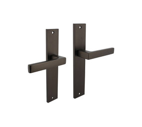 Intersteel Deurkruk Hera op schild rechthoekig 245x45mm antraciet grijs