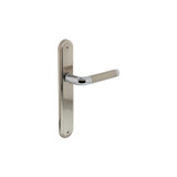 Intersteel Deurkruk Agatha op schild ovaal 242x43mm chroom/nikkel mat