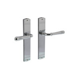 Intersteel Deurkruk Helena op schild afgerond 235x45mm chroom