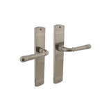 Intersteel Deurkruk Helena op schild afgerond 235x45mm nikkel mat