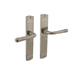 Intersteel Deurkruk Helena op schild afgerond 235x45mm nikkel mat