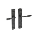 Intersteel Deurkruk Helena op schild afgerond 235x45mm oud grijs