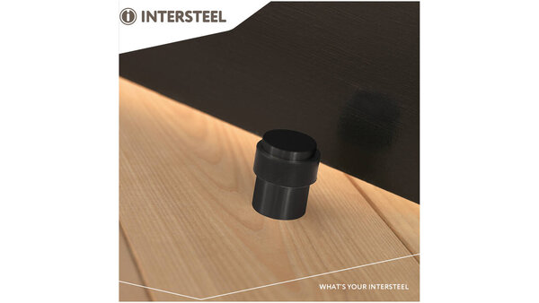 Intersteel Deurstop ø30x40mm vloermontage zwart