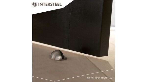 Intersteel Deurstop bolrond ø43x25mm vloermontage rvs