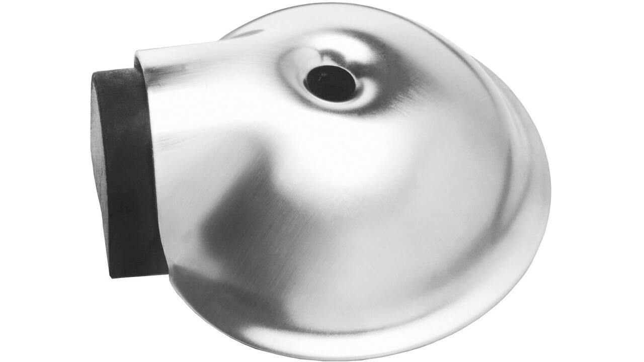 Intersteel Deurstop bol ø67x24mm met nokken vloermontage rvs