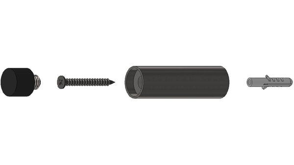 Intersteel Deurstop ø22x80mm wandmontage rvs