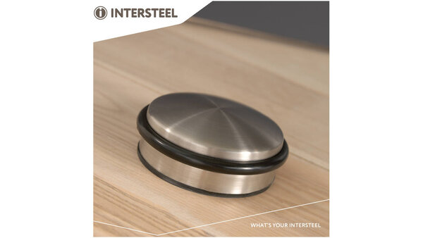 Intersteel Deurstop Rondo ø100x50mm, aanslag hoogte 31mm rvs