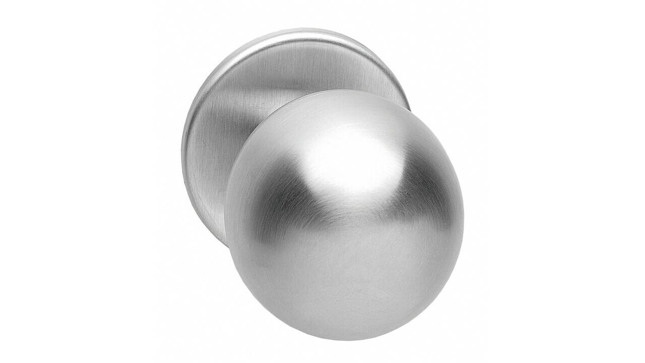 Intersteel Knoprozet verdekt ø53x5mm met nokken en vaste knop bol rvs