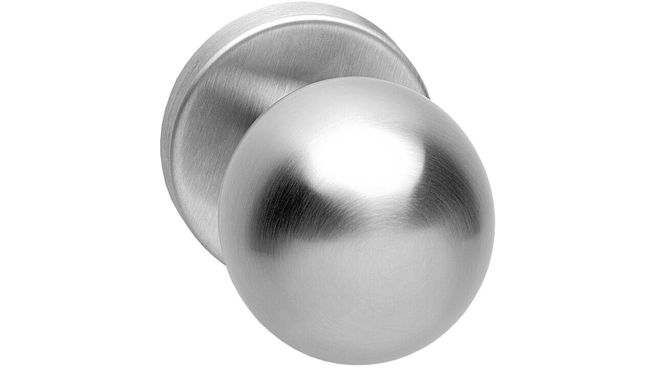 Intersteel Knoprozet verdekt ø53x10mm met nokken en vaste knop bol rvs