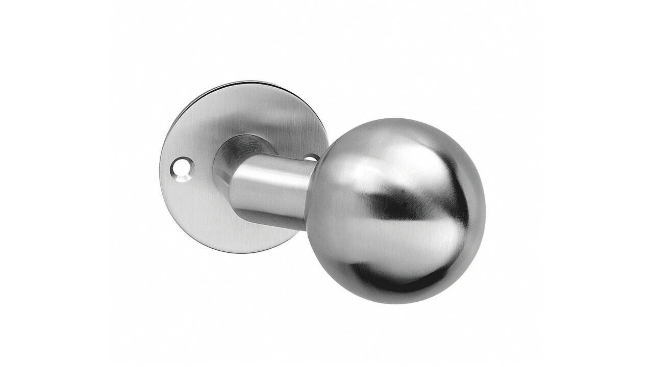 Intersteel Knoprozet ø51x2mm met vaste knop bol/schuin rvs