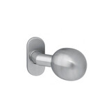 Intersteel Knoprozet verdekt ovaal 65x30x5mm met vaste knop bol/schuin rvs