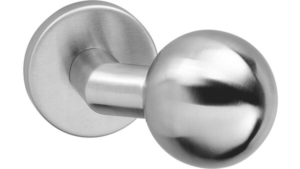 Intersteel Knoprozet verdekt ø53x10mm met nokken en vaste knop bol/schuin rvs