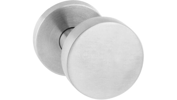 Intersteel Knoprozet verdekt ø55x8mm met nokken en vaste knop plat excentrisch met wisselstift rvs