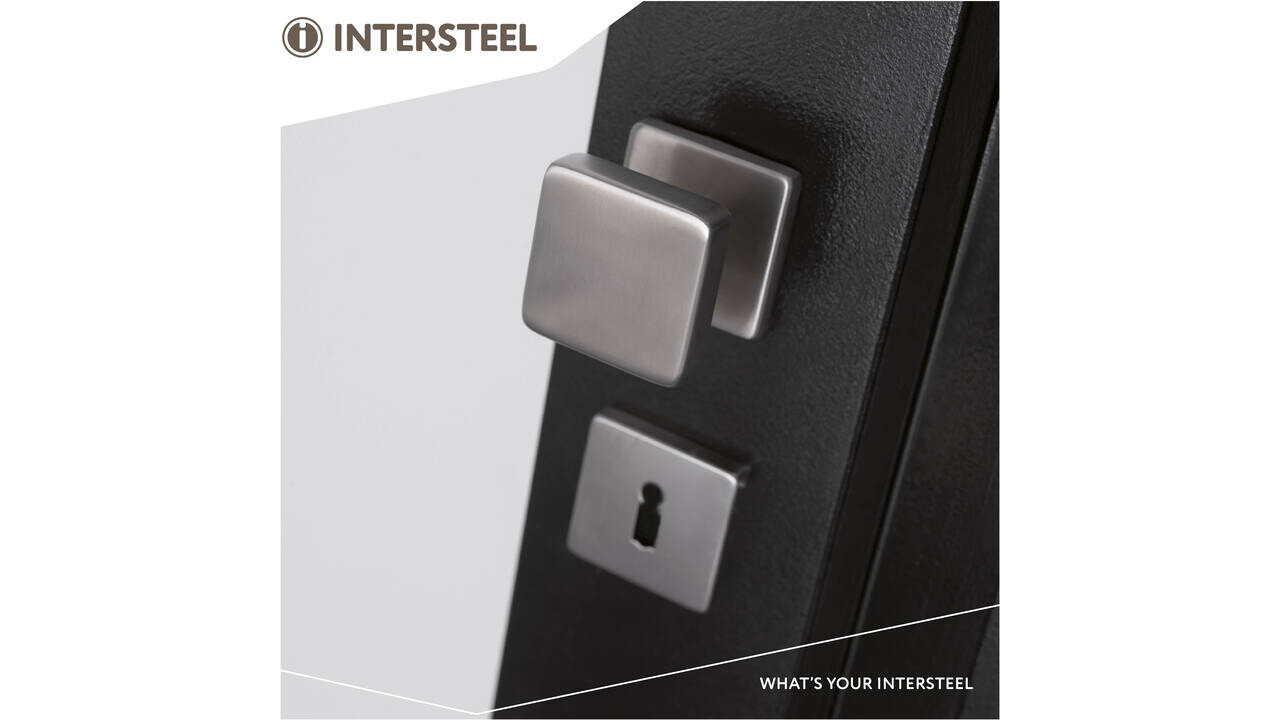Intersteel Knoprozet verdekt 53x53x8mm met nokken en vaste knop vierkant met wisselstift rvs