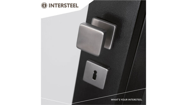 Intersteel Knoprozet verdekt 53x53x8mm met nokken en vaste knop vierkant met wisselstift rvs