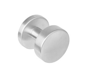 Intersteel Knoprozet verdekt ø53x8mm met nokken en vaste knop plat met wisselstift rvs