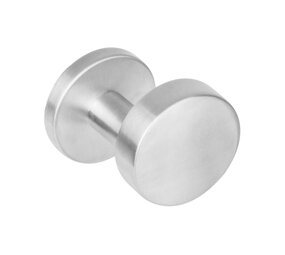 Intersteel Knoprozet verdekt ø53x8mm met nokken en vaste knop plat excentrisch met wisselstift rvs