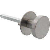 Post & Eger Vaste knop Ø50x10 op ronde rozet Ø55x2mm met draadbussen en inclusief wisselstift 8mm