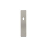 Post & Eger RVS flush rechthoek kortschild BL met Q-gat en 2 draadbussen M4 180x40x2mm