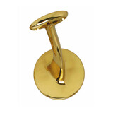 Intersteel Leuninghouder verdekt met vlak  of hol zadel messing gelakt