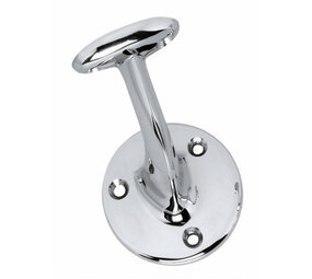 Intersteel Leuninghouder opschroevend met vlak of hol zadel chroom