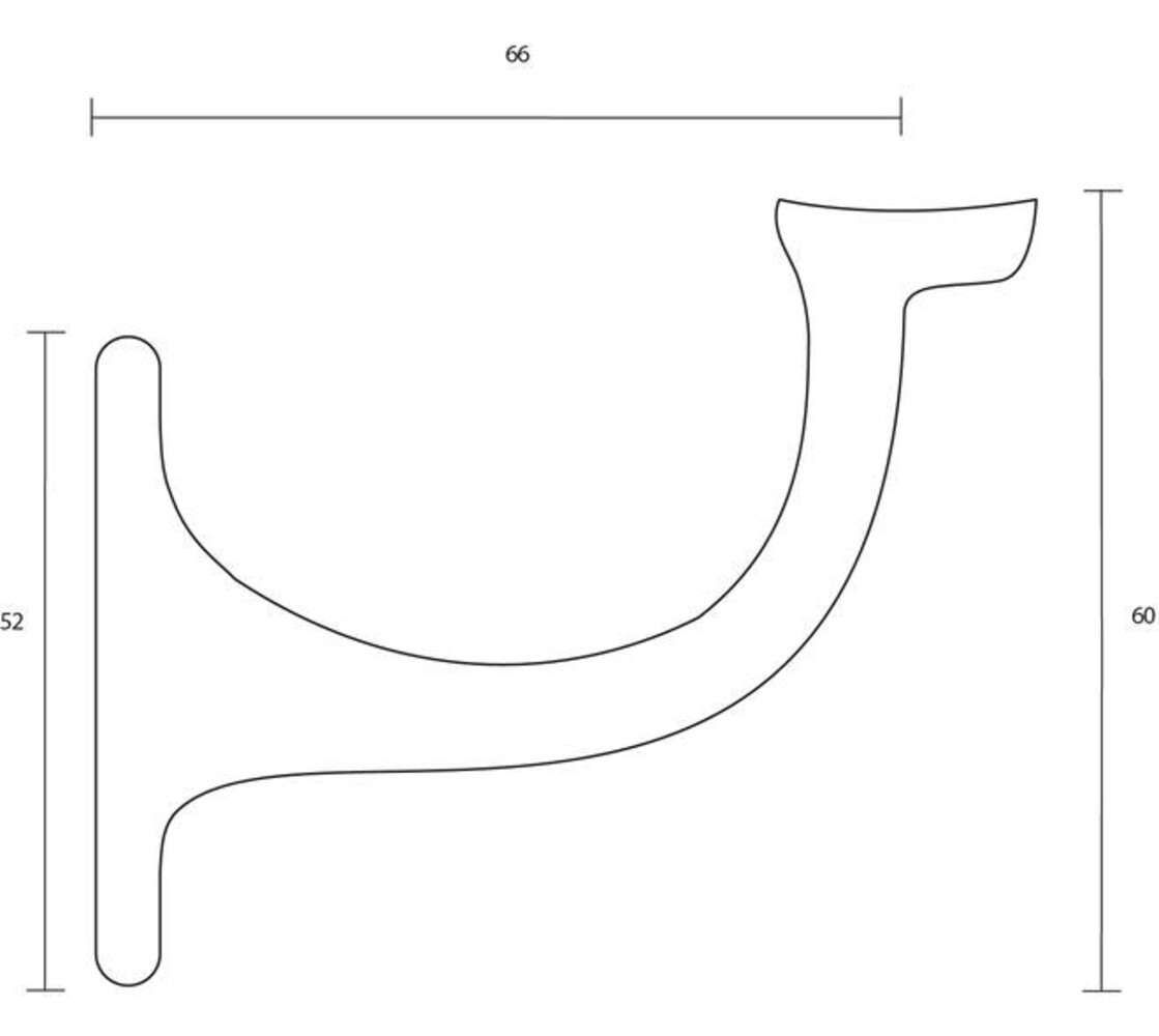 Intersteel  Leuninghouder opschroevend met vlak of hol zadel chroom