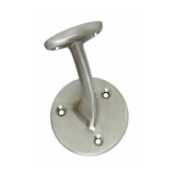 Intersteel Leuninghouder opschroevend met vlak of hol zadel nikkel mat