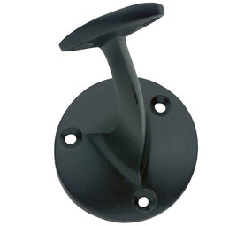 Intersteel Leuninghouder opschroevend met vlak of hol zadel zwart