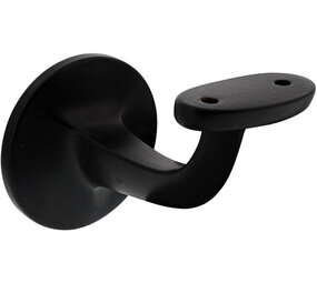 Intersteel Leuninghouder verdekt met vlak of hol zadel zwart