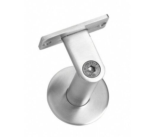 Intersteel  Leuninghouder verdekt zwaar met vlak of hol zadel rvs