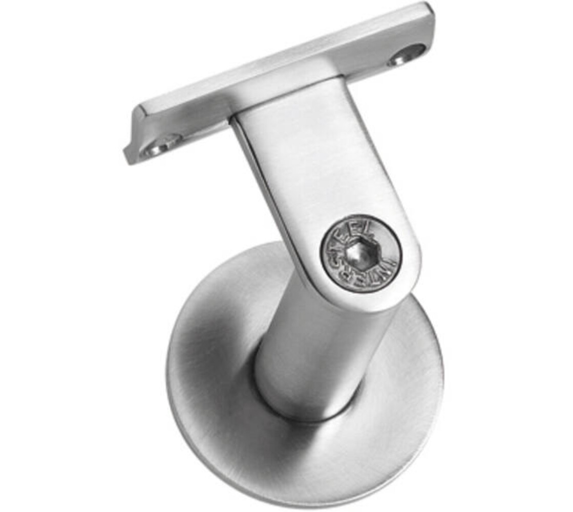 Intersteel  Leuninghouder verdekt zwaar met vlak of hol zadel rvs