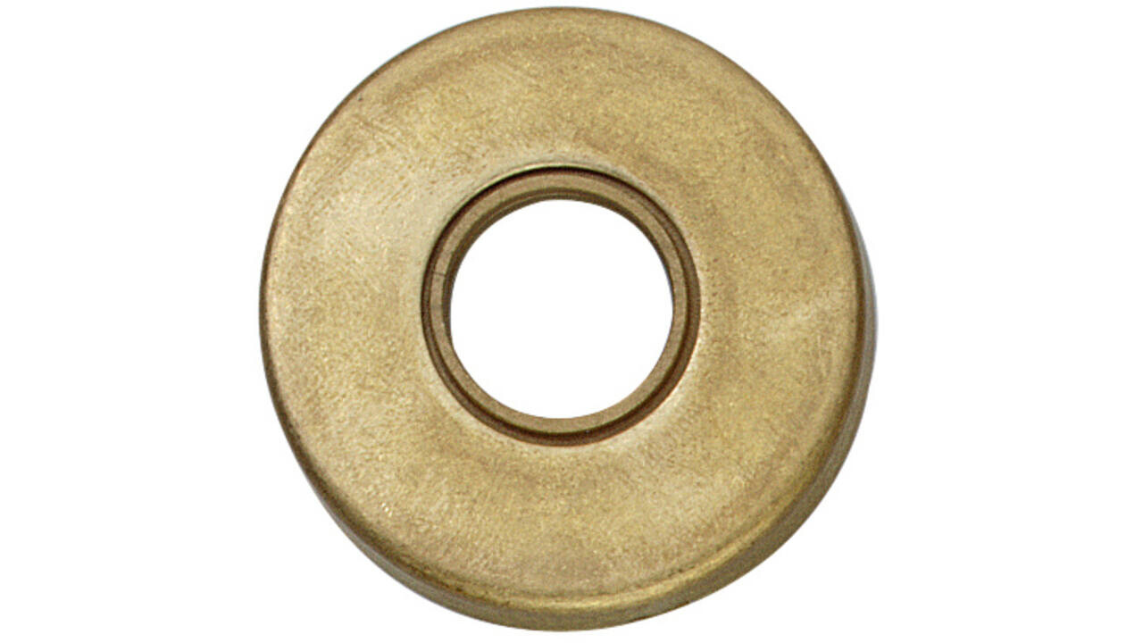 Intersteel Rozetten verdekt ø49x7mm messing getrommeld