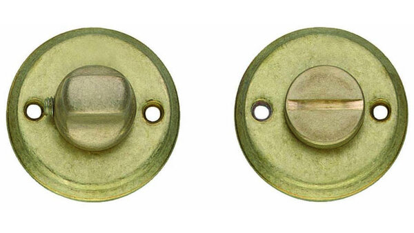 Intersteel WC-sluiting ø50x5mm met stift 8x8mm messing getrommeld