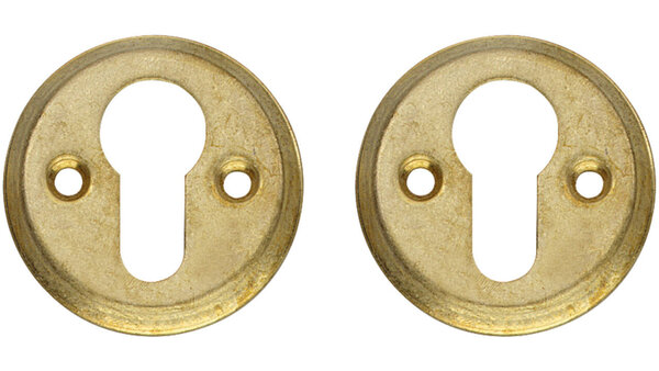 Intersteel Cilinderrozetten ø50x5mm messing getrommeld